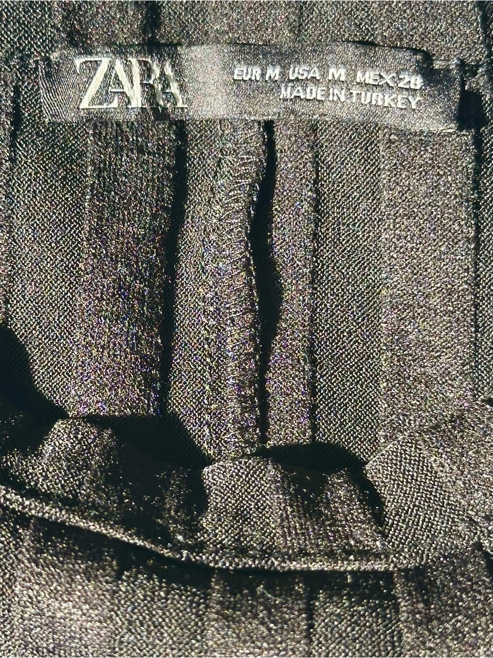 Zara Black Ribbed Tank Top - Picture 3 of 3